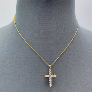 He Is Risen Cross Necklace